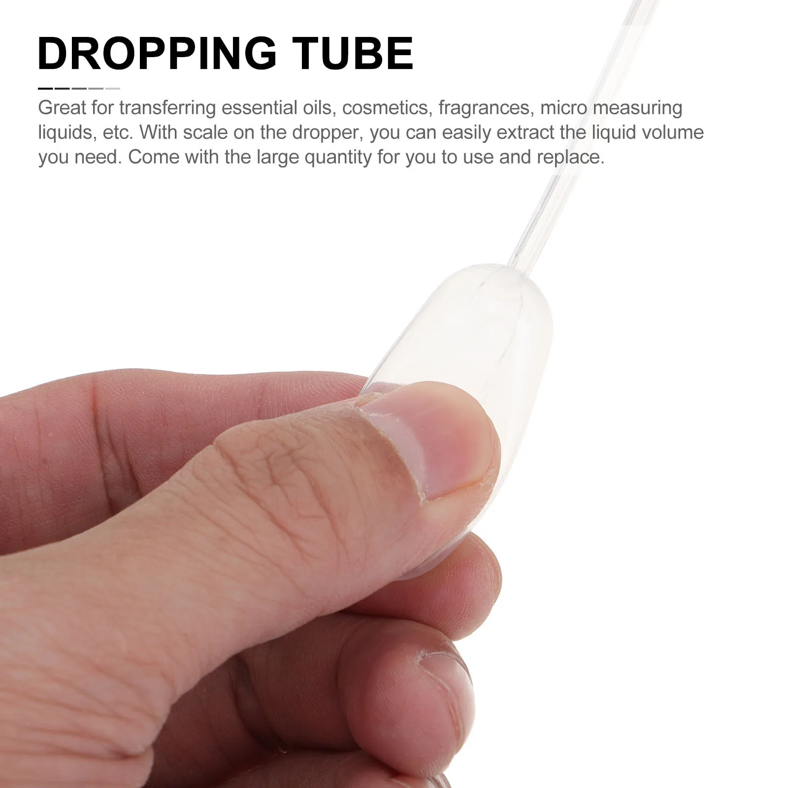 100Pcs Plastic Droppers Pipettes Disposable 4ml Liquid Measuring Dropping Tubes Essential Oil Lab Use