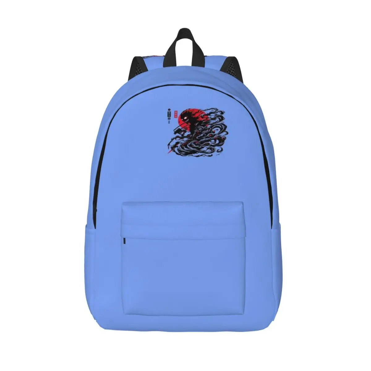 

Темный самурай Демон Футболка Красная Луна Аниме Арт Футболка Простой и стильный рюкзак Холст Рюкзак Мужской рюкзак