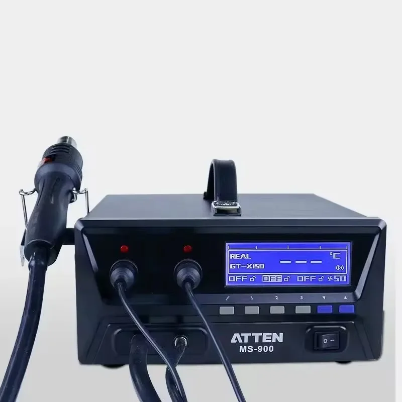 ATTEN MS-900 4 in 1 Desoldering Hot Air g u n Rework Soldering Iron suc tion Tin g u n Pick up Pen Desoldering Soldering Station