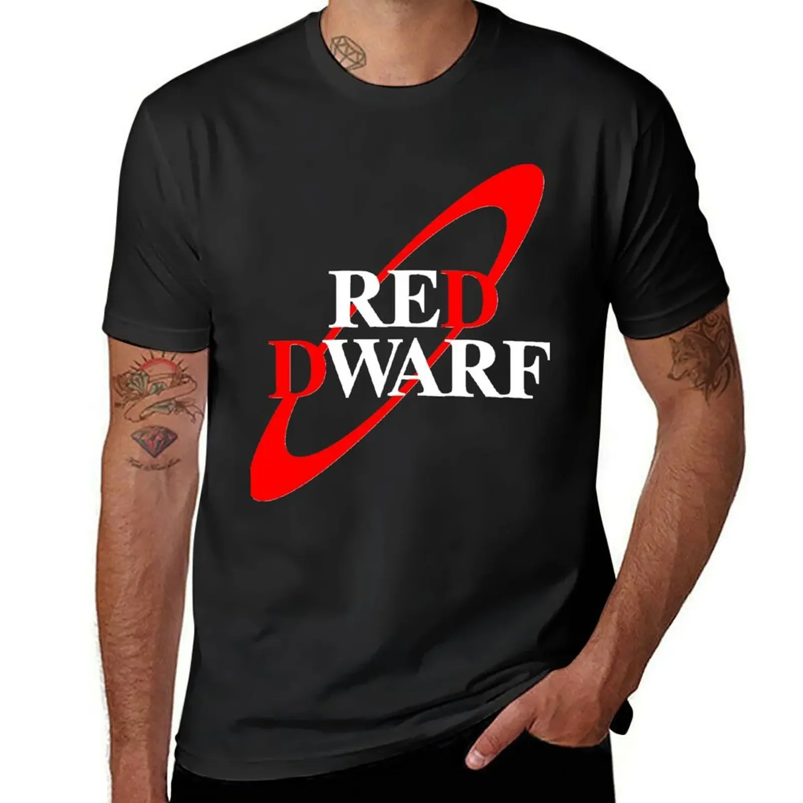 Red Dwarf Logo T-Shirt sweat cheap stuff man t shirt mens funny t shirts