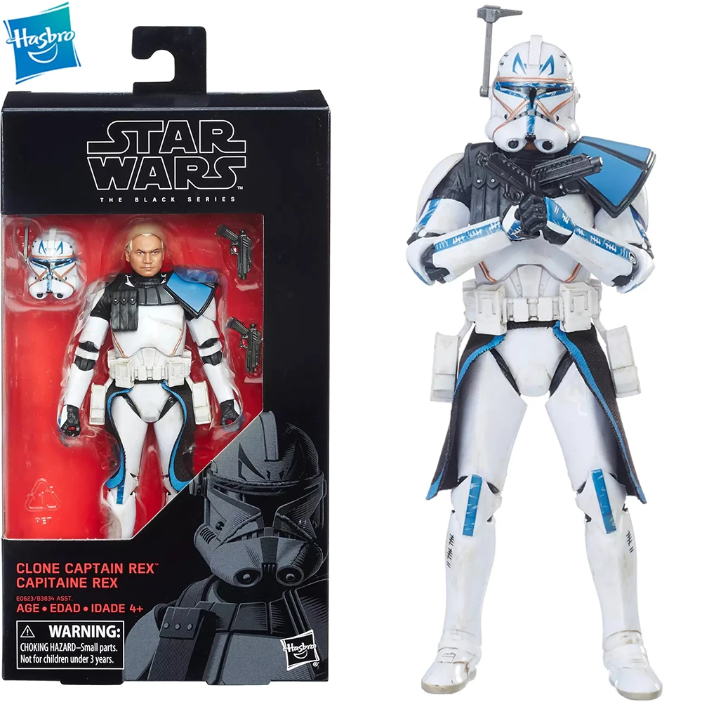 

[In Stock] Original Hasbro Star Wars The Black Series Clone Captain Rex Action Figure Collectible Model 6-Inch E0623