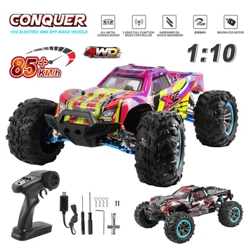XLF-F22A 1:10 80km/h RC Car 4WD 2.4G All Metal Undercarriage Brushless Motor Remote Control High Speed ​​Drift Monster Truck Toy