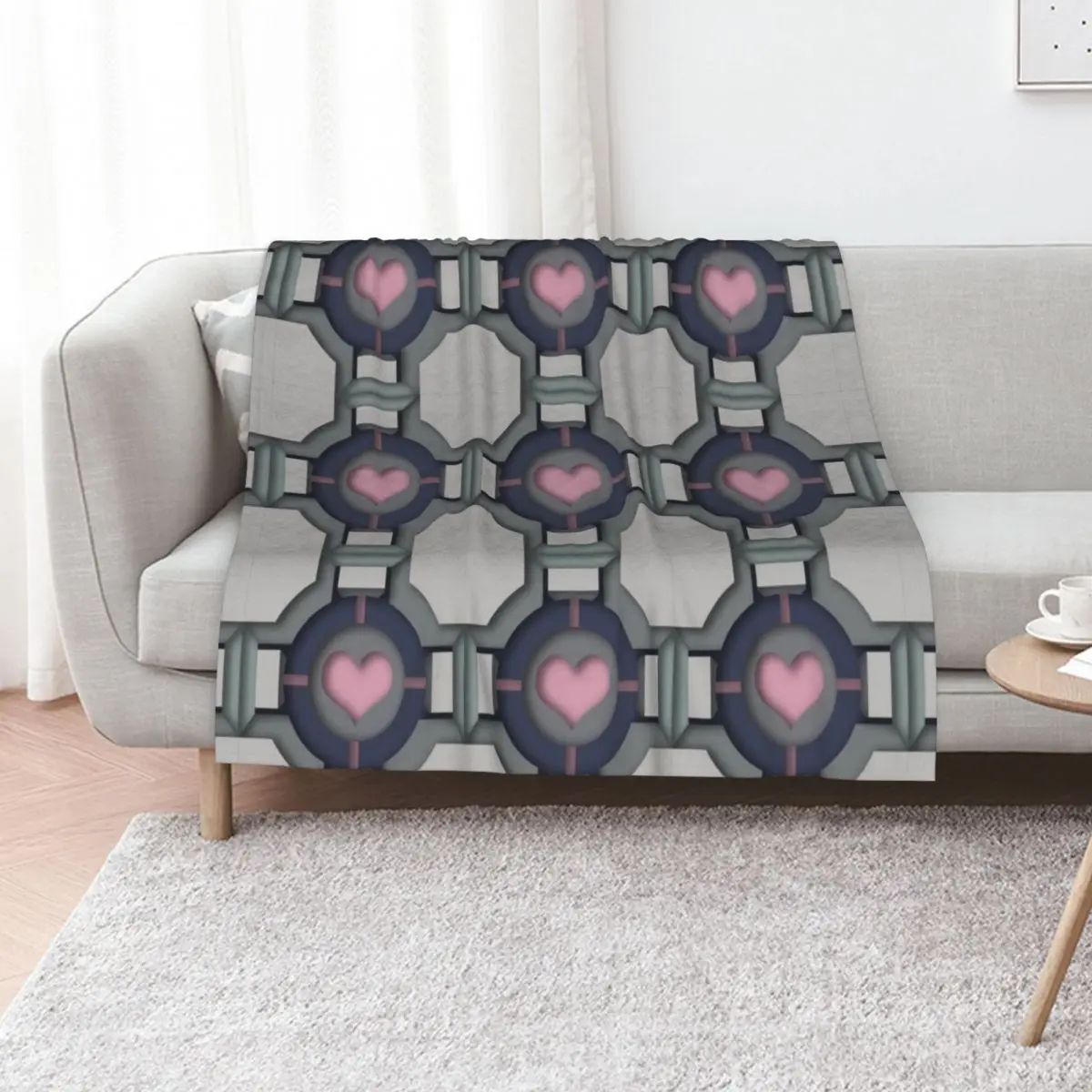 Companion Cube Throw Blanket Comforter Luxury Thicken warm for winter Luxury Throw heavy to sleep christmas gifts Blankets