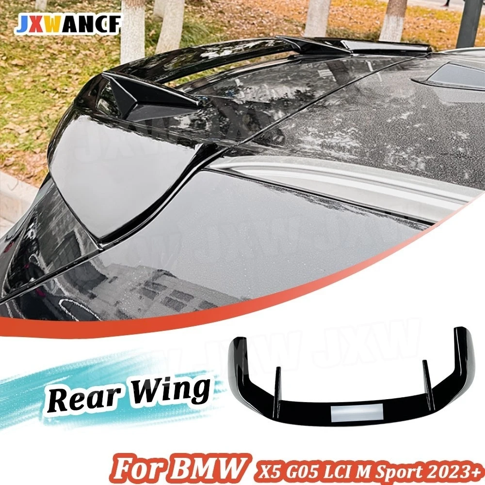 

JXWANCF For BMW X5 G05 LCI M Sport 2023+ Rear Trunk Spoiler Wing Styling Decoration Car Back Boot Trunk Wing Body Kits