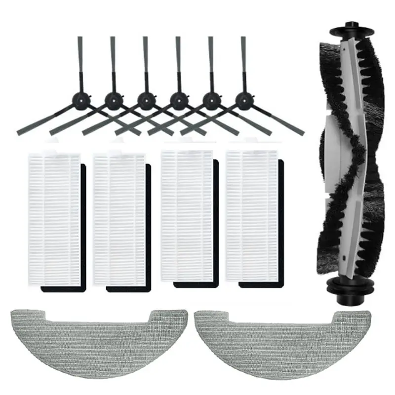 

Комплект запасных частей и аксессуаров ABUH для робота-пылесоса XIEBRO HR1010: основная и боковые щетки, HEPA-фильтр, салфетка для влажной уборки