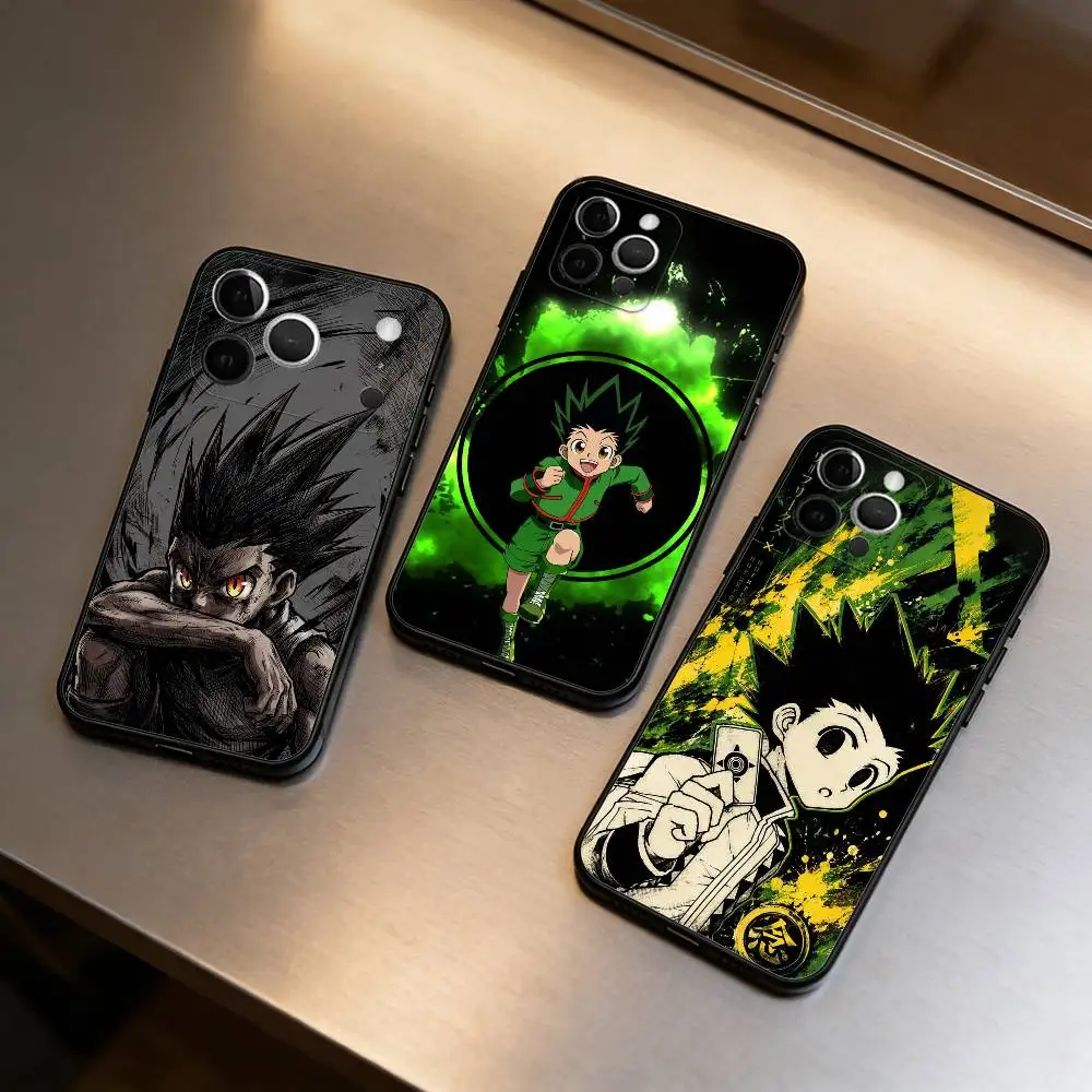 Hunter X Hunter G-Gon Freecss  Soft Silicone Black Cover,Phone Case For iPhone 17,16,15,14,13,12,11 Plus,Pro Max,XS