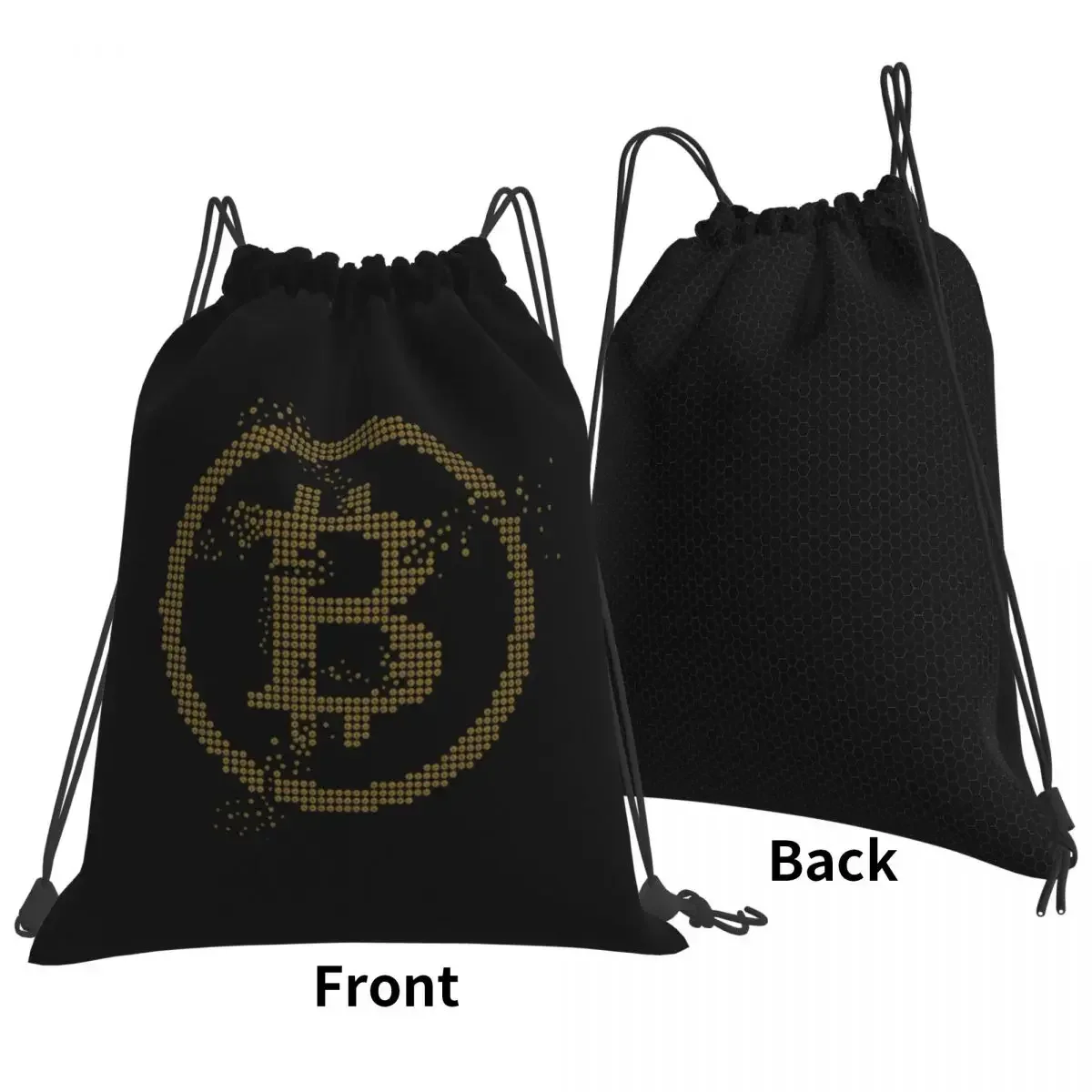 Bitcoin Los Angeles - Bitcoin Crypto Backpacks Drawstring Bags Drawstring Bundle Pocket Sports Bag Book Bags For Students