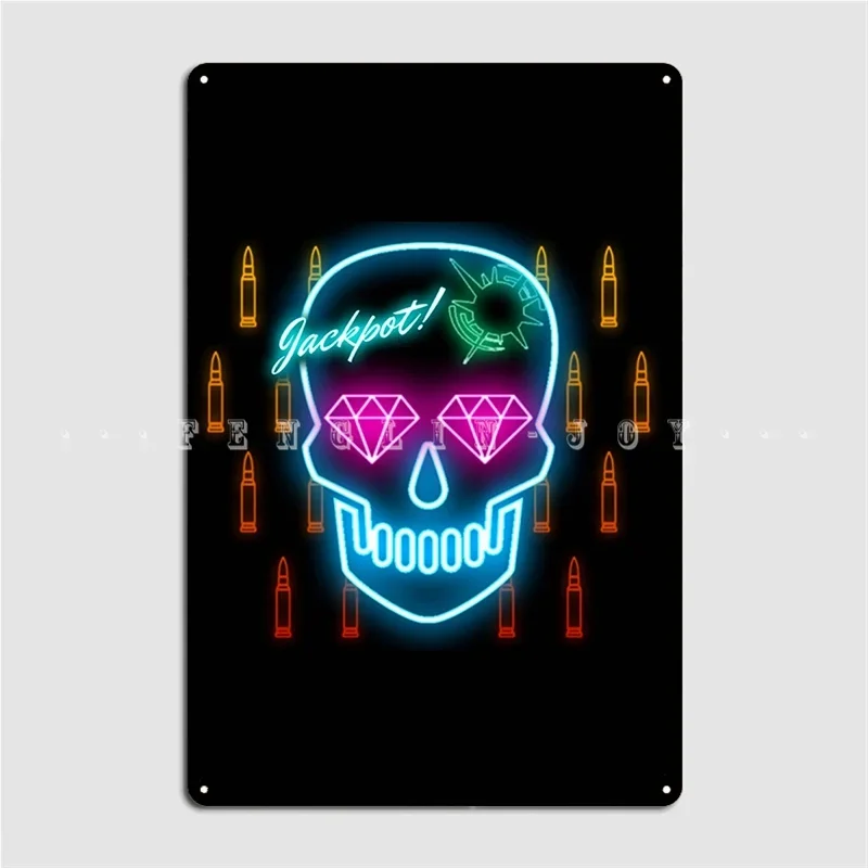 Gamble Or Die Metal Plaque Poster Cinema Garage Printing Party Wall Decor Tin Sign Poster