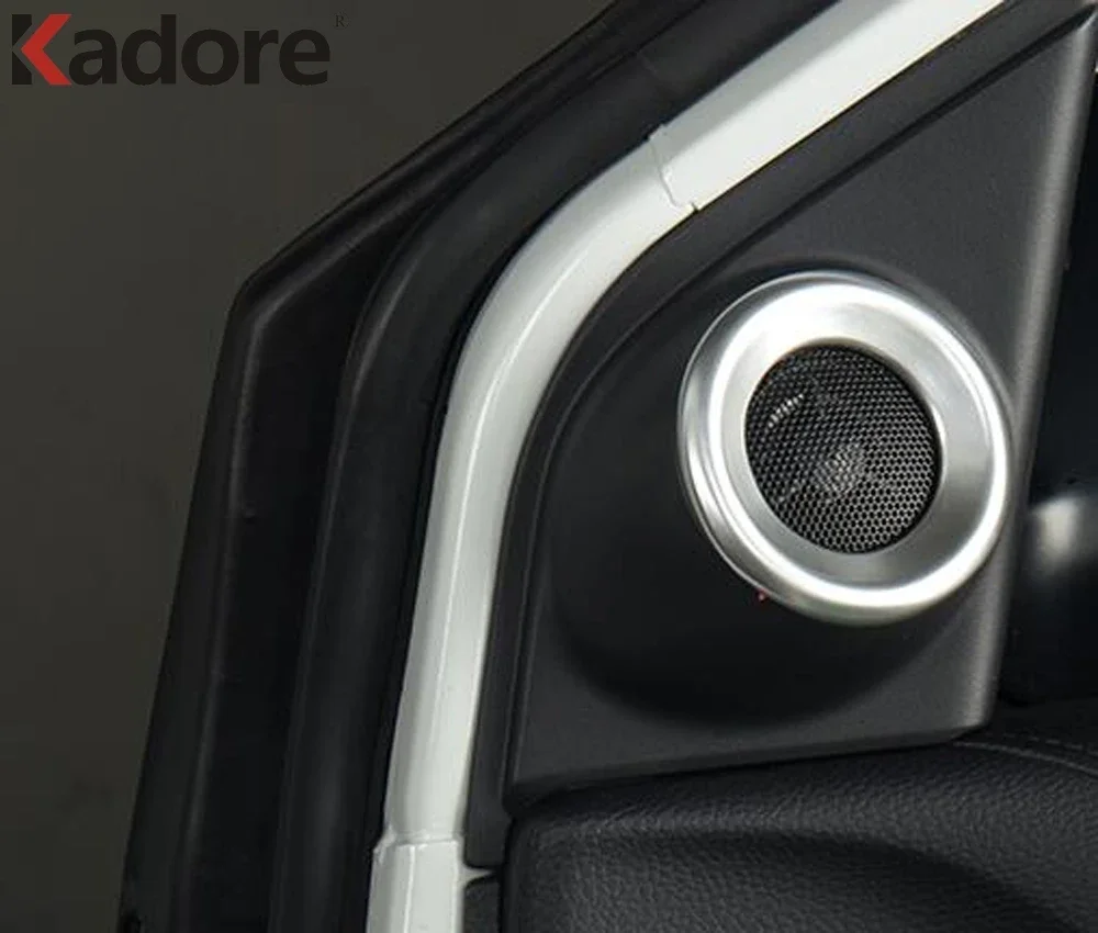 For Honda CRV CR-V 2017 2018 2019 2020 2021 2022 Carbon Fiber Car Inner Door Audio Speaker Cover Trim Interior Accessories image 3