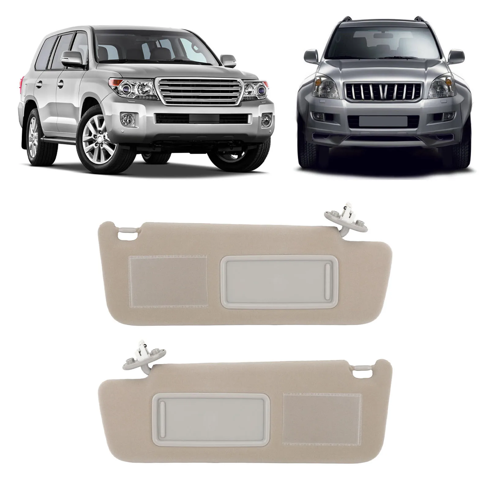 

Солнцезащитный козырек с зеркалом для макияжа и подсветкой, замена солнцезащитного козырька для автомобиля, 2002-2010 гг.