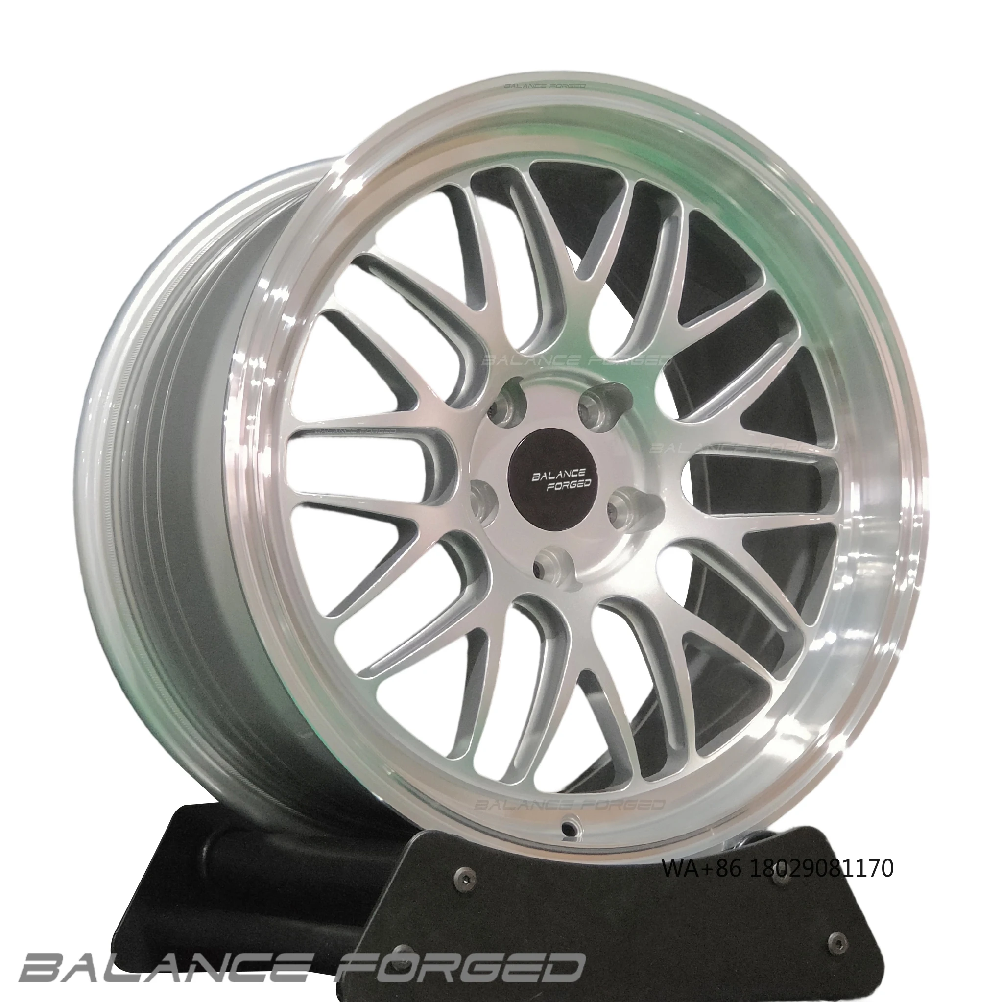 Ruedas forjadas personalizadas, 1 pieza, cara dorada, llantas cóncavas profundas plateadas cepilladas cromadas para ML-10RT SM-10RS E46 330Ci E46 M3 E90 M3 E92