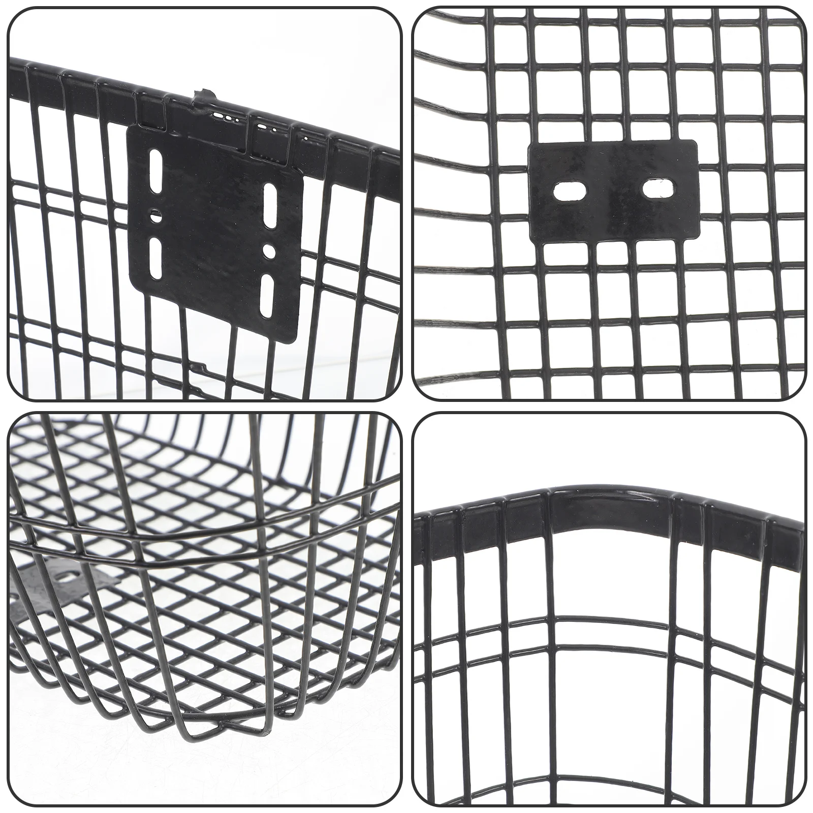 

1Set Bicycle Basket Front Handlebar Heavy Duty Detachable Metal Bike Basket for Cycling Commute Shopping Storage Transport