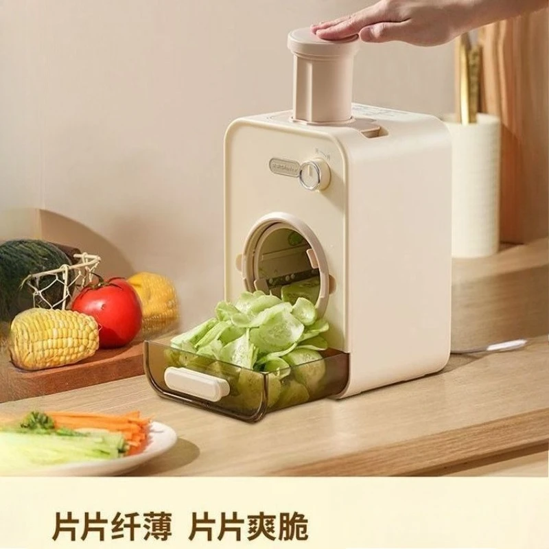 قطاعة الخضراوات الكهربائية المنزلية متعددة الوظائف ماكينة تقطيع الفجل ماكينة تقطيع الخضروات الأوتوماتيكية #6