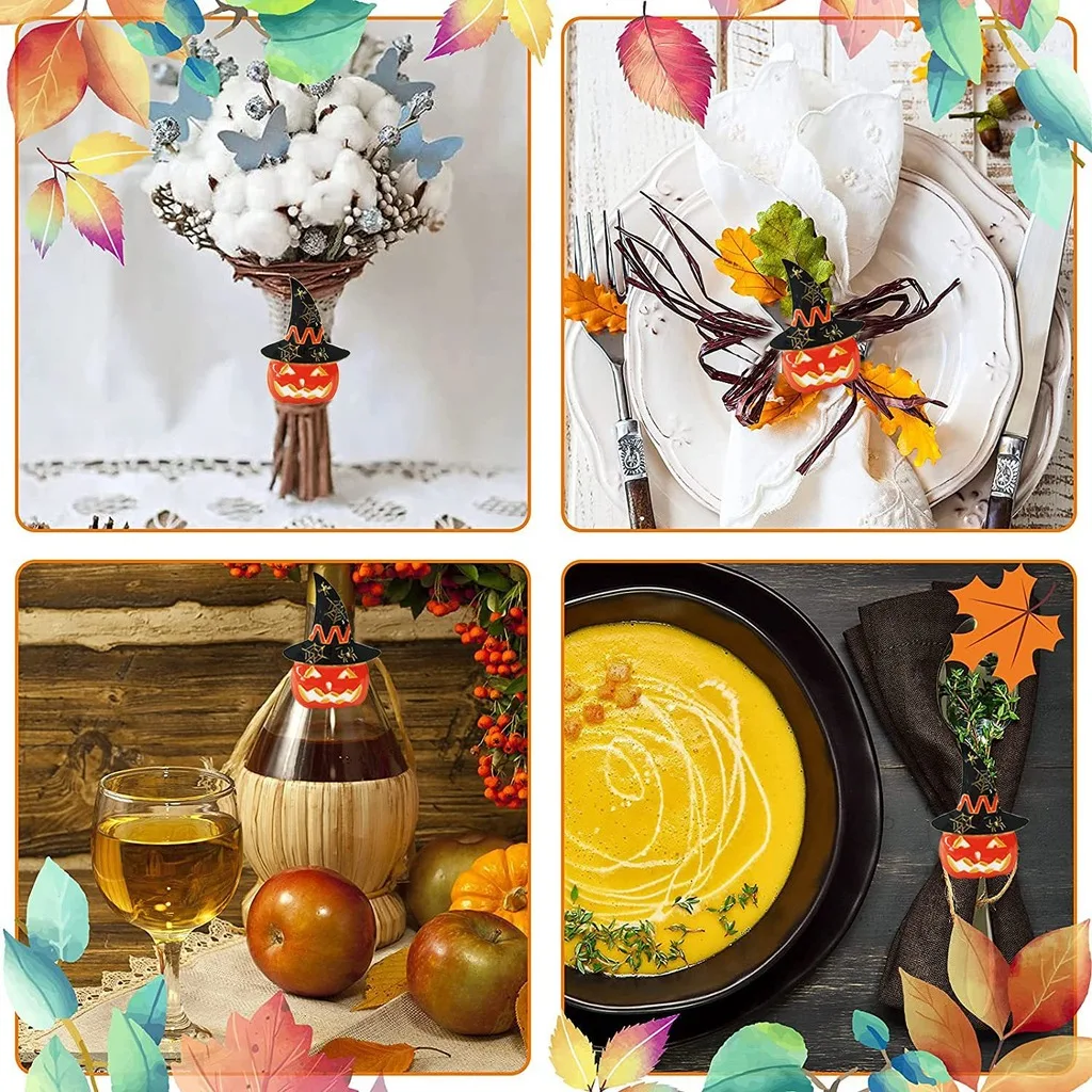 Witch Hat Napkin Ring High-Quality Alloy Napkin Decor Halloween Napkin Holder Classic For Restaurant Holiday Layout Themed