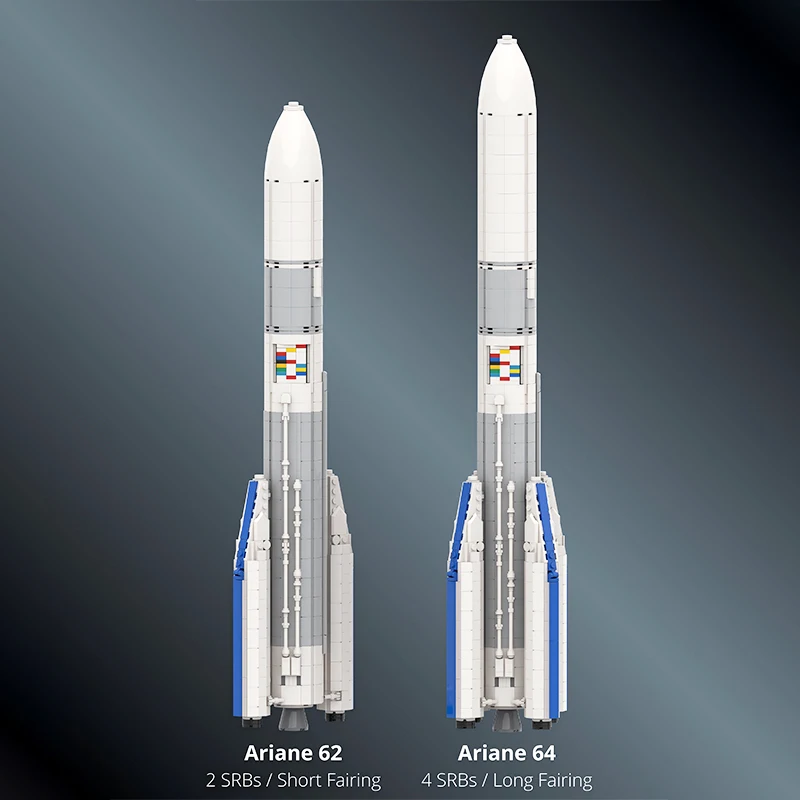 MOC Aerospace Rocket Ariane 6 Medium Launch Vehicle Technology Space Exploration Building Block Model Kids Bricks Toys Xmas Gift