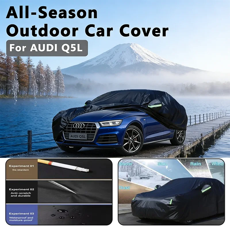 

Наружный автомобильный чехол для AUDI Q5L — полная защита на открытом воздухе, водонепроницаемый, пылезащитный, термостойкий