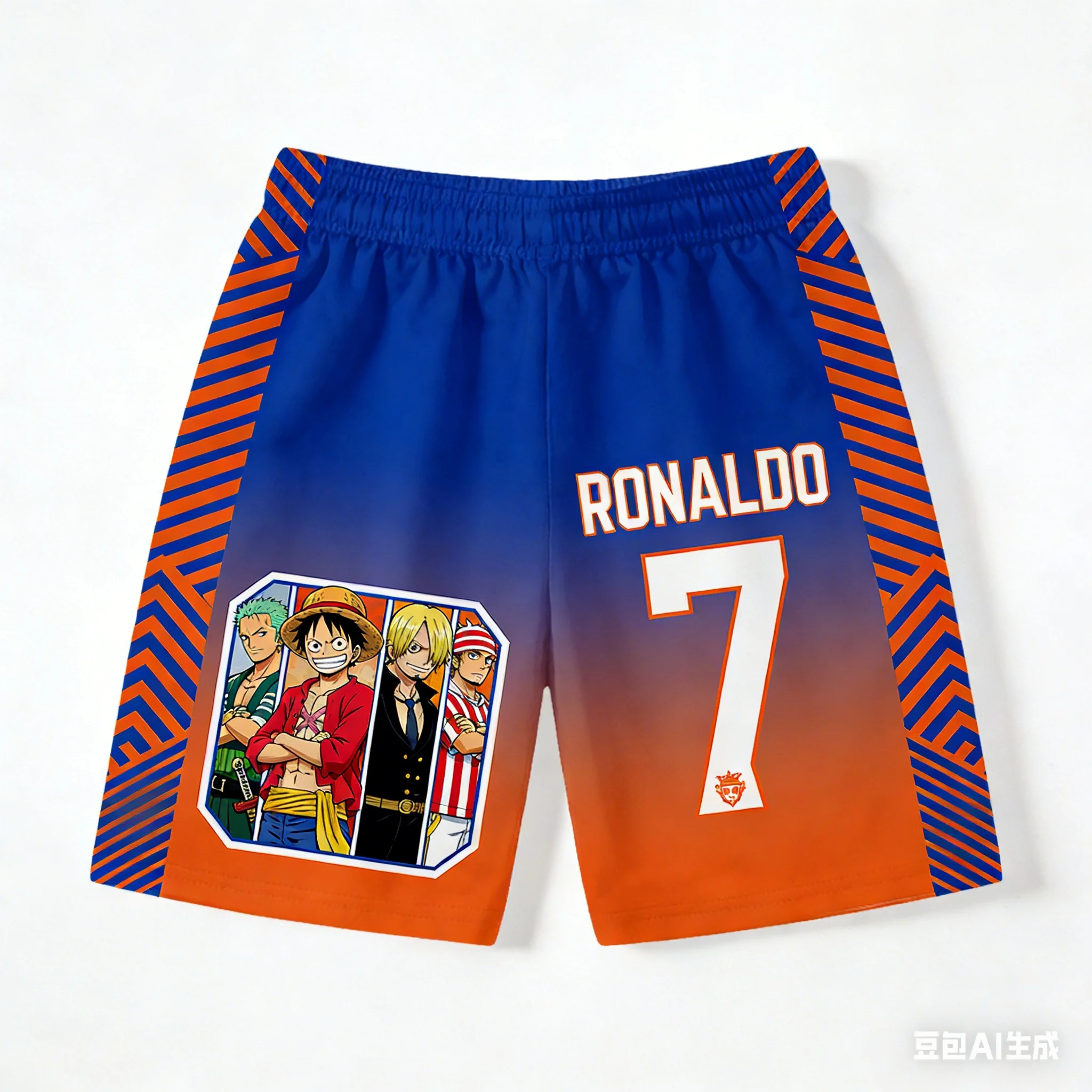 

2026-2027 New Edition "One Piece" Collaboration Fashion Shorts, Anime Print, Trendy and Versatile