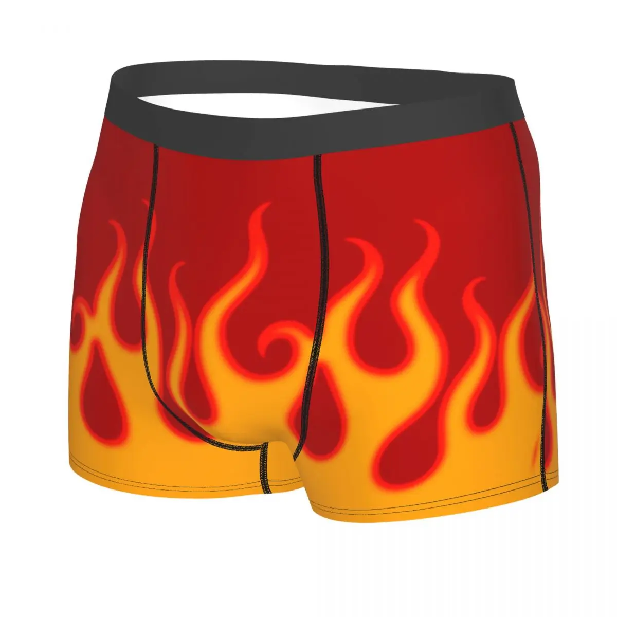 Custom Red Hot Fire Racing Flames Boxers, Roupa Interior Masculina, Cool Cuecas, Cuecas, Boxers Shorts