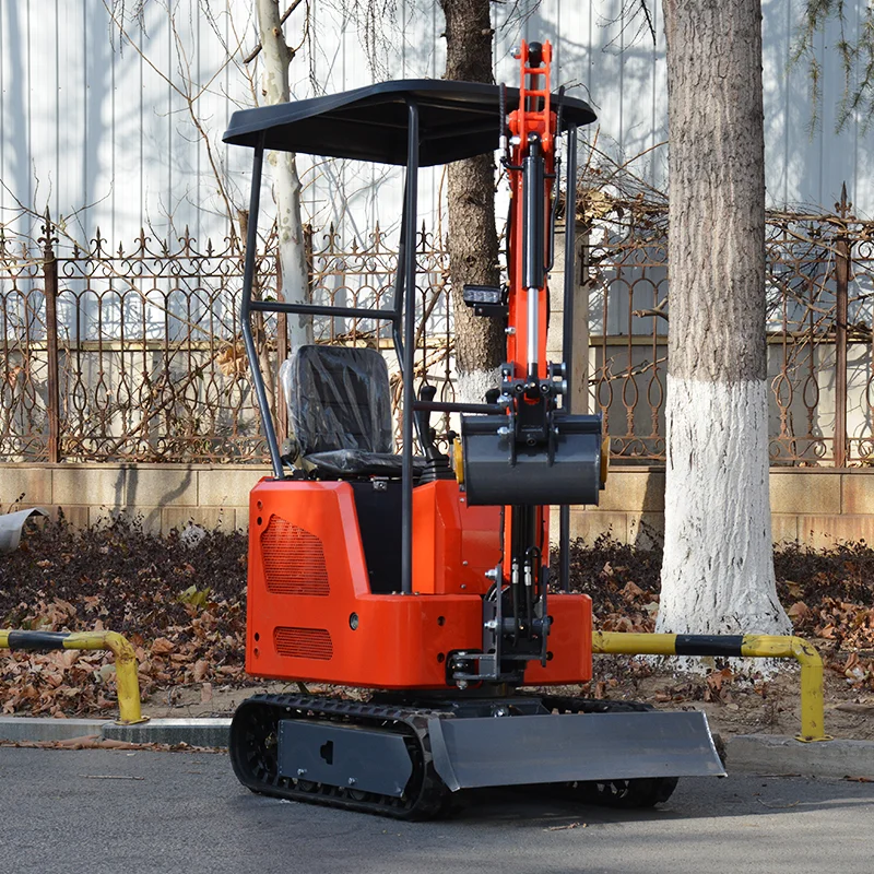 Customize 1.2 Ton CE EPA Euro 5 Mini Excavator Hydraulic Drive Small Digger Diesel Engine Rubber Crawle Compact Bagger