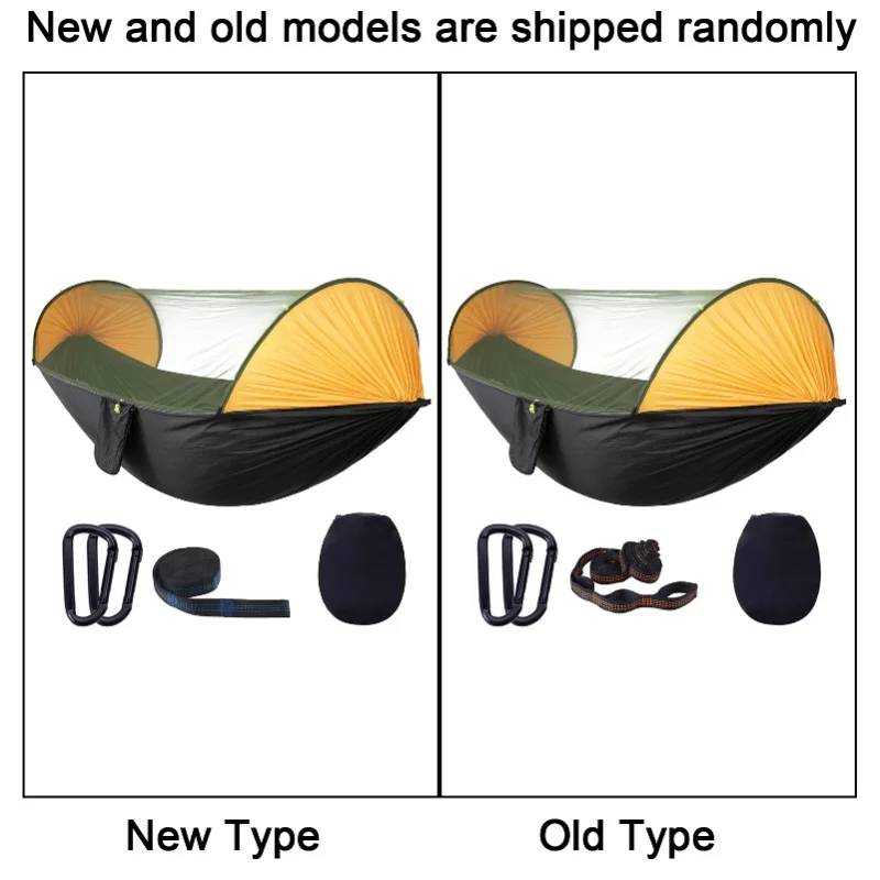 Automatic Quick Open Mosquito Net Hammock Portable Swing Sleeping Hammock For Travel Yard Hiking
