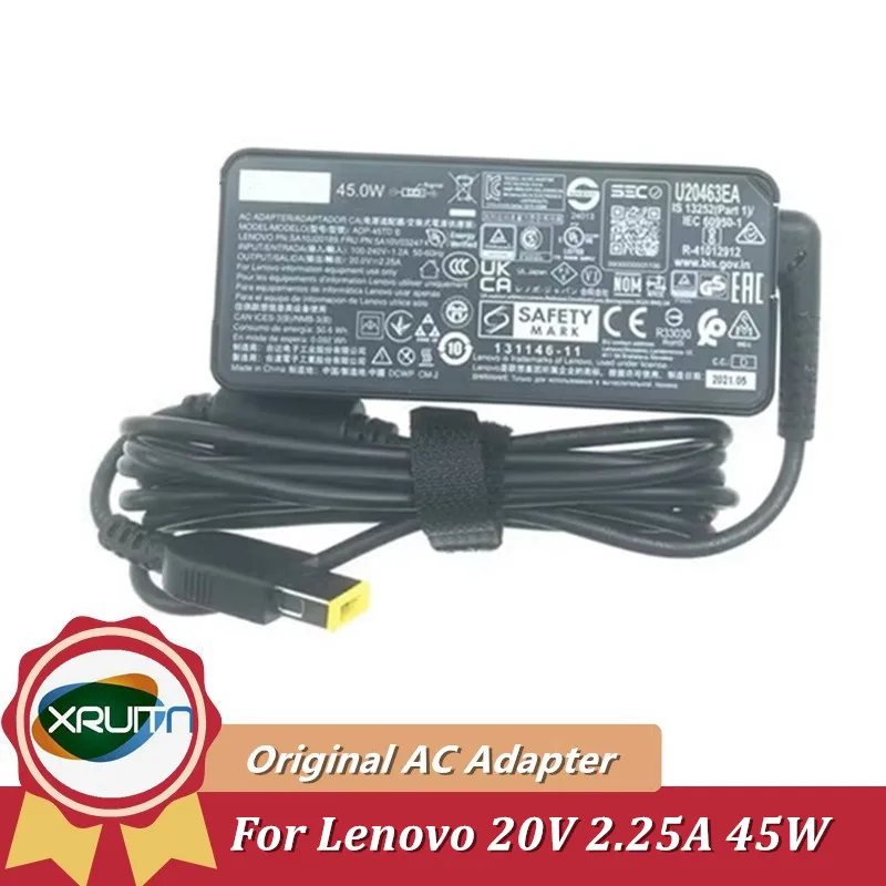 Genuine 20V 2.25A 45W AC Adapter Laptop Charger for Lenovo ADP-45TD B ADLX45DLC3A ADLX45NCC3A ADLX45NDC3 ADLX45NDC3A ADLX45NLC3