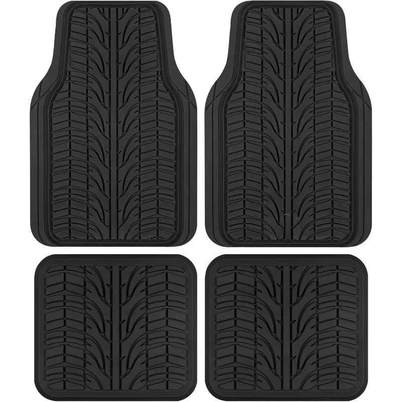 

New 4PC Semi Custom Rubber Heavy Duty Car Truck Floor Mats Set For Jeep United States