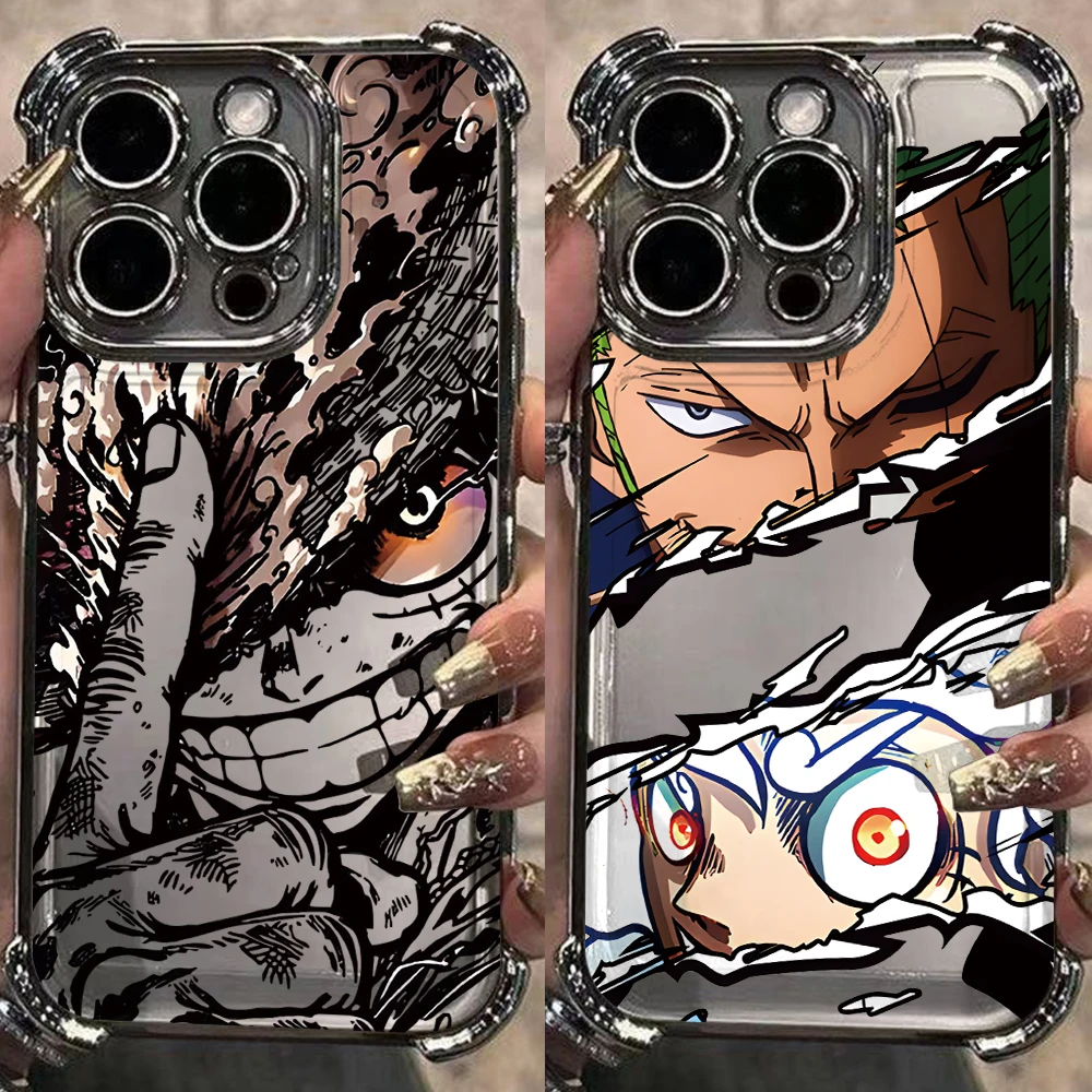 O-One Pieces Eyes Phone Case for Xiaomi Redmi Note 15 14 13 12 14C 13C 12C 10C Pro Plus 4G 5G Anti-drop Transparent Cover