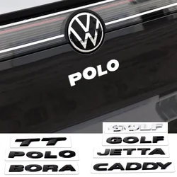 1pc ABS 3D Letter Car Rear Trunk Sticker for Volkswagen Golf 7 5 8 6 TT POLO BORA CADDY JETTA Emblem Auto Accessories Styling