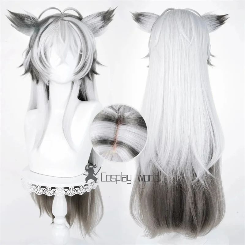 Arknights Lappland the Decadenza Cosplay Wig Halloween Party Accessory