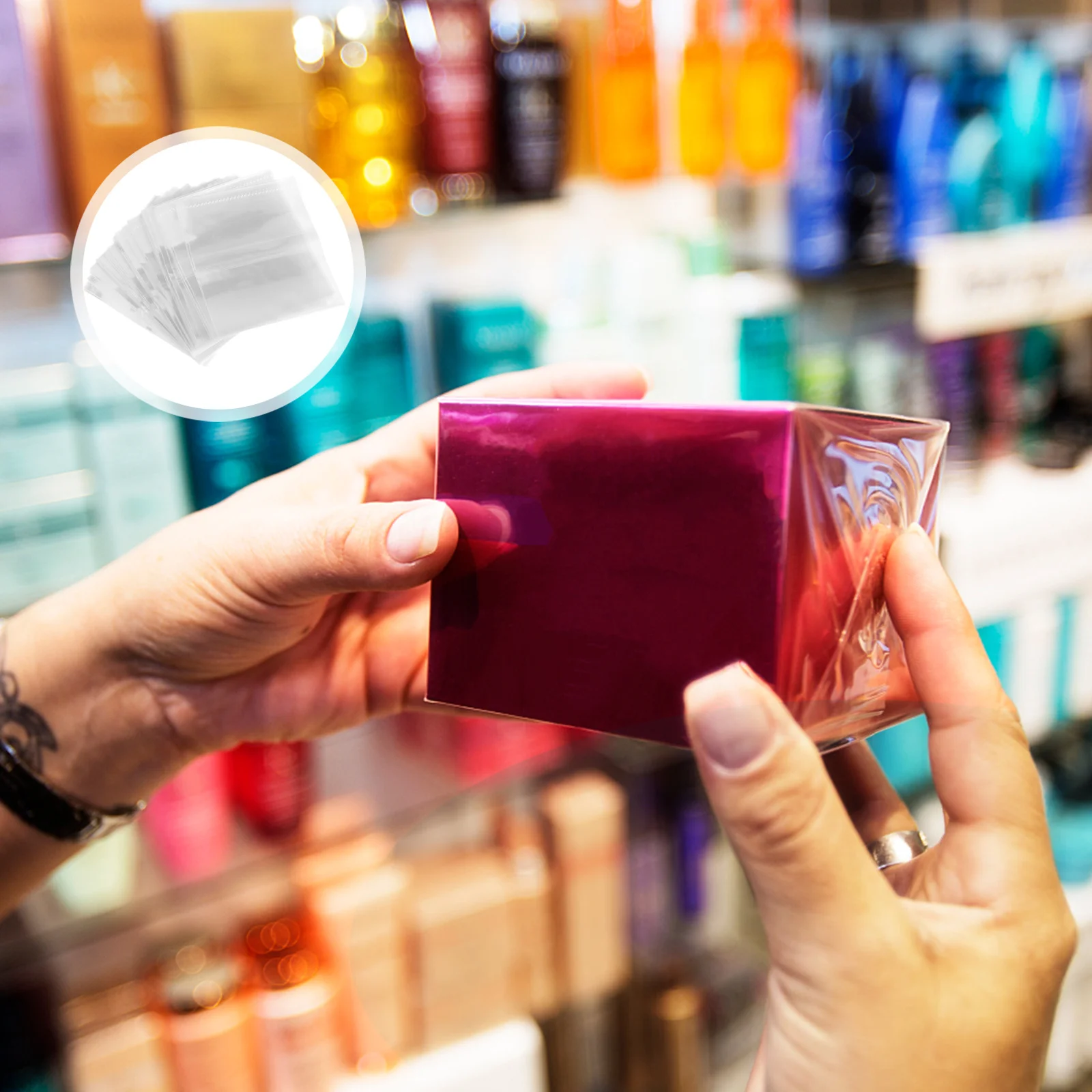 2 حزم 85x85 مللي متر بولي كلوريد الفينيل زجاجة الفم الحرارة يتقلص فيلم واضح واقية التفاف للزجاجات الزجاجية قوارير الحاويات مواد التعبئة والتغليف #4