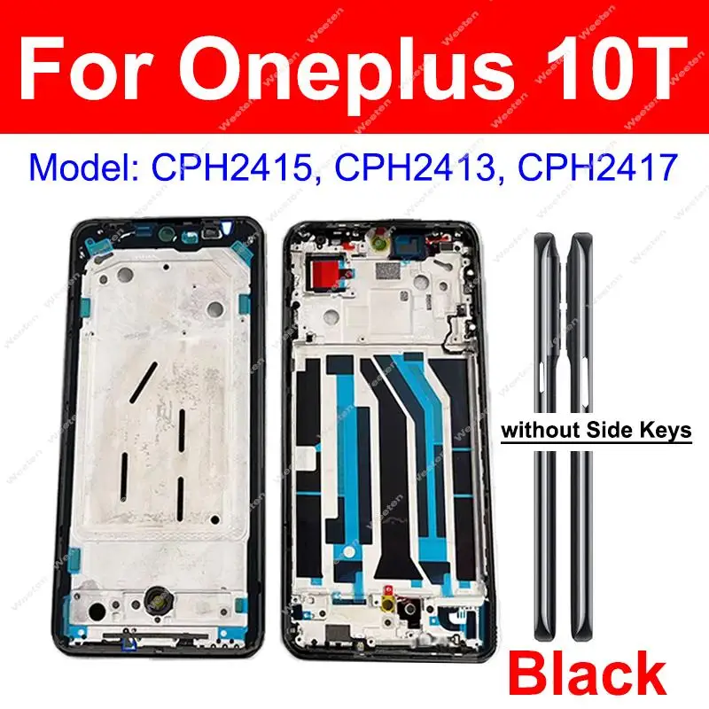 For OnePlus Oneplus 1+ 10 Pro 10Pro 10R 10T Middle Frame Housing Front Frame Middle Housing with/without Side Button Chassis