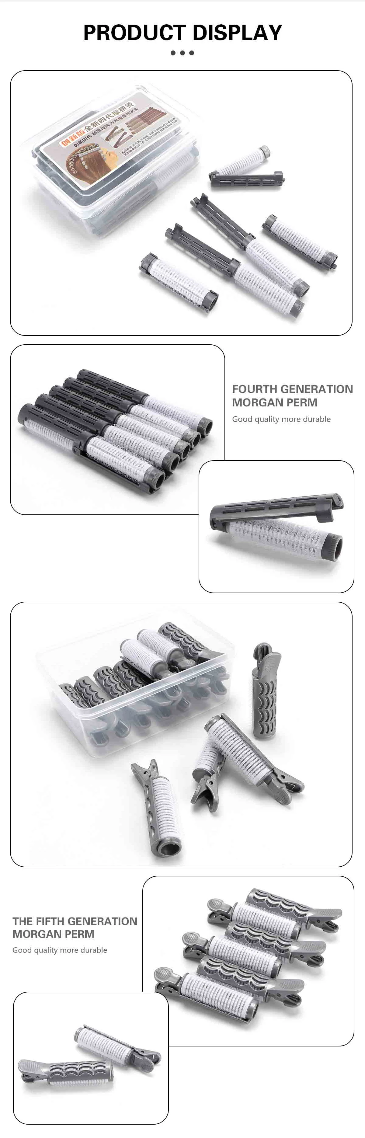 20/14Pcs Barbershop Salon Nylon Haken Schleife Lockenwickler Set Haar Wurzel Dauerwelle Stangen Bars Lockenwickler für Frauen lange Kurze Haare Dauerwelle Werkzeug – Detail 7