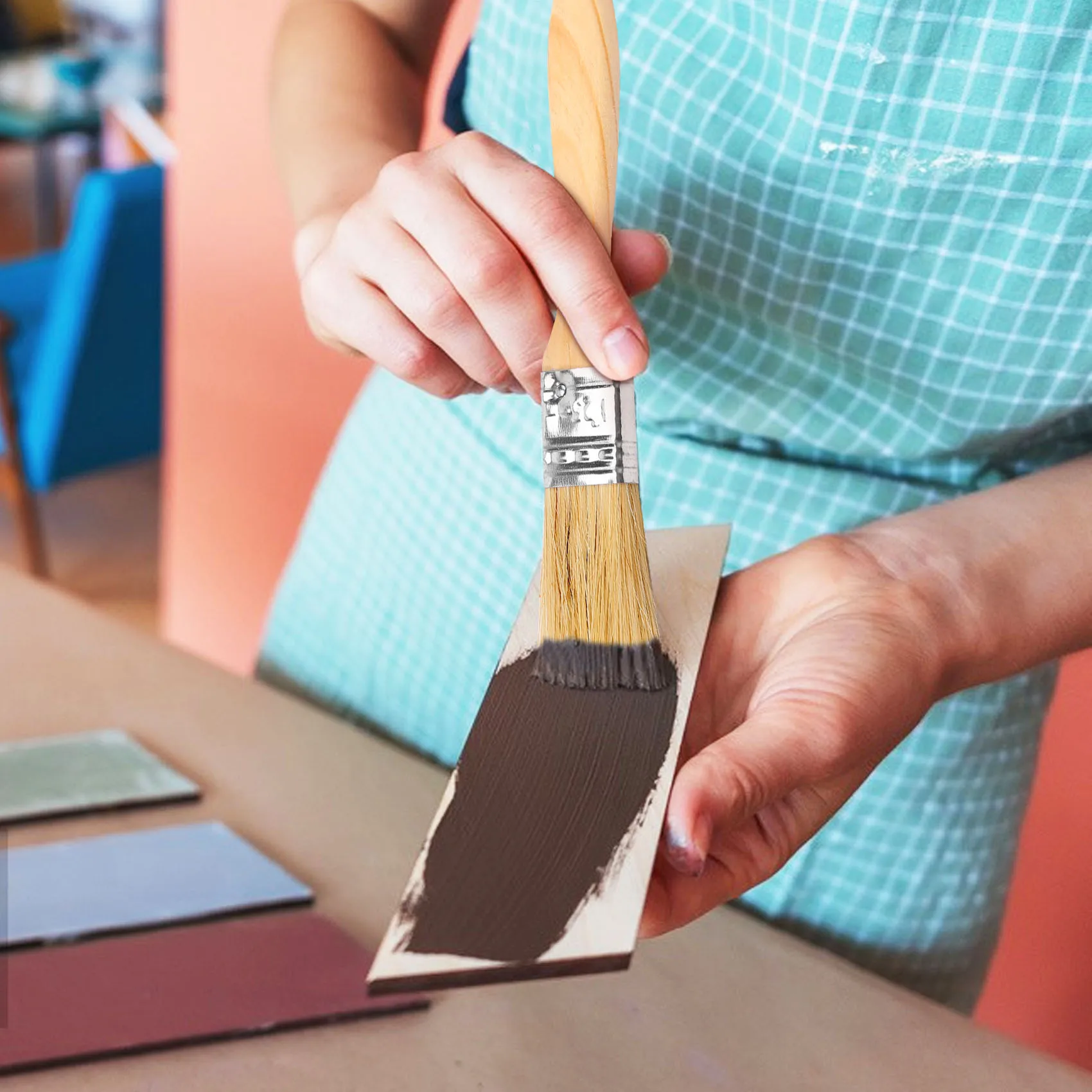 

36 упаковок из 1-дюймовых (24 мм) кистей для рисования и кистей для малярных пятен, лаков, клеев и Gesso CQS