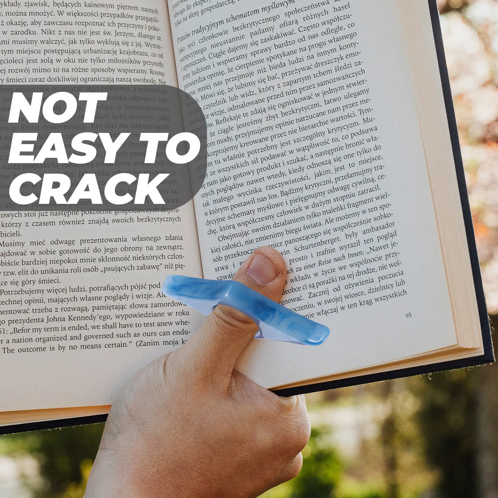 6Pcs Book Thumb Page Holder Portable Lightweight Reading Supply Suitable for Thick Thin Books Glue-Bound Reading Companion