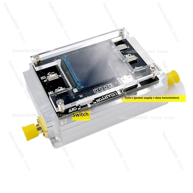 3G 6G 8G digital programmable attenuator 90DB step 0.25DB TFT display CNC high isolation