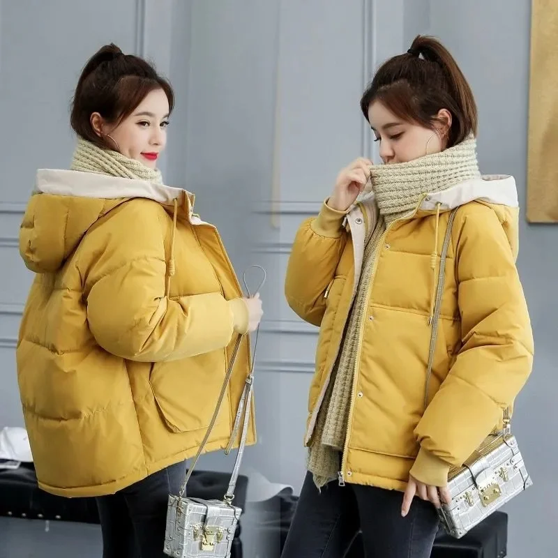 2024 primavera inverno liquidazione piumino imbottito moda donna stivaletti giacca di pane studente versione coreana cappotto sciolto