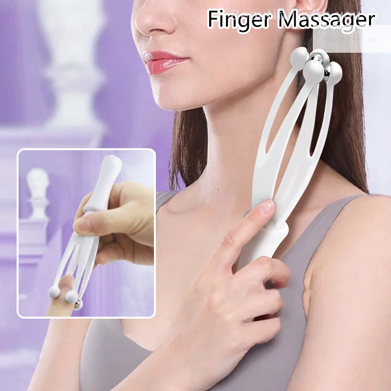 

360 Degree Roller Hand Acupuncture Points Finger Joint Hand Massager Handheld Relieve Finger Fatigue Relieve Blood Circulation