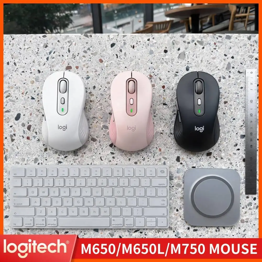 Logitech M650 Signature Mouse Wireless Thumb Rest Cushion Anti Slip Rubber Grip 24 Month Battery Life For Business Office Work