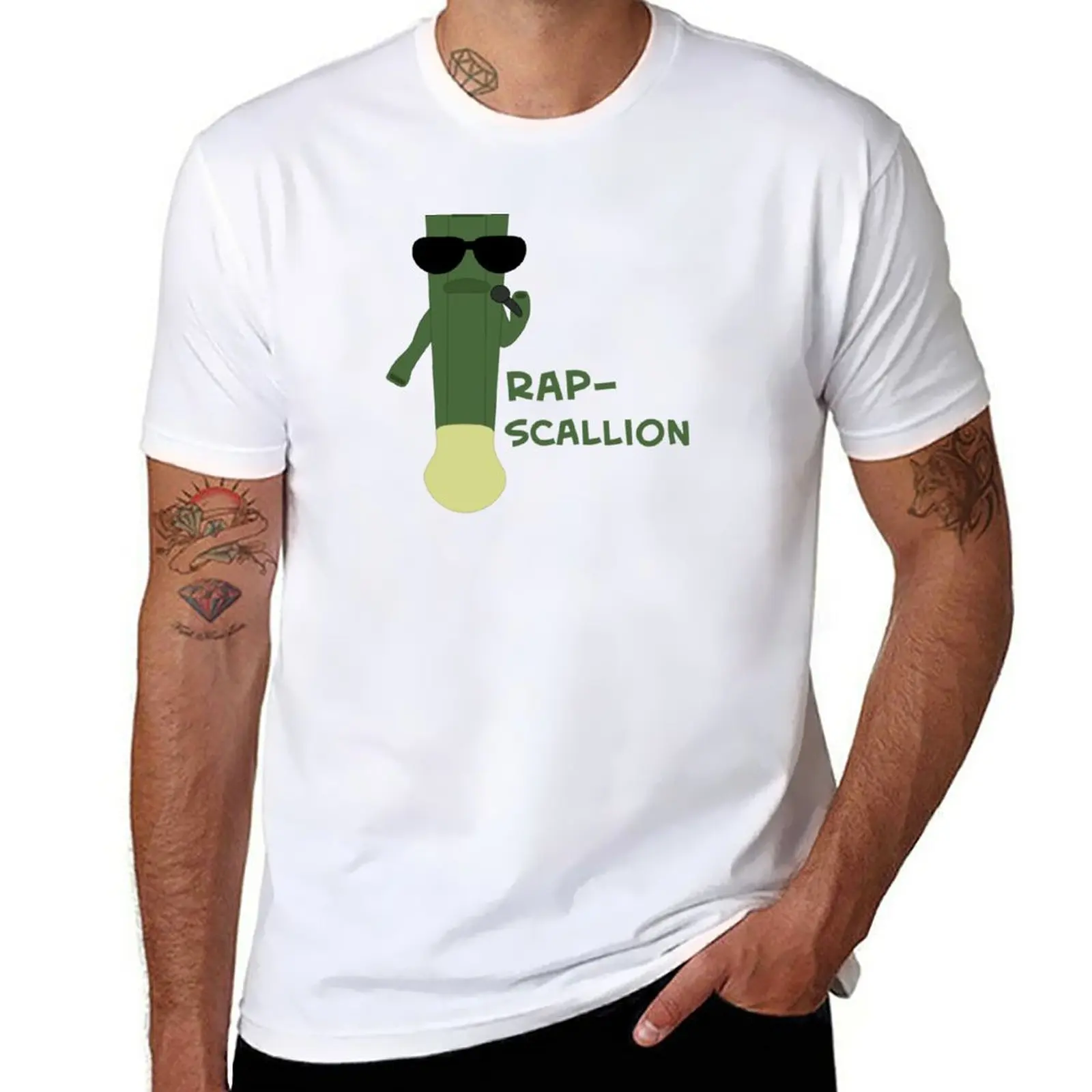 

New A Rapscallion is a Scallion Who Raps T-Shirt korean fashion Short sleeve tee graphic t shirt mens champion t shirts