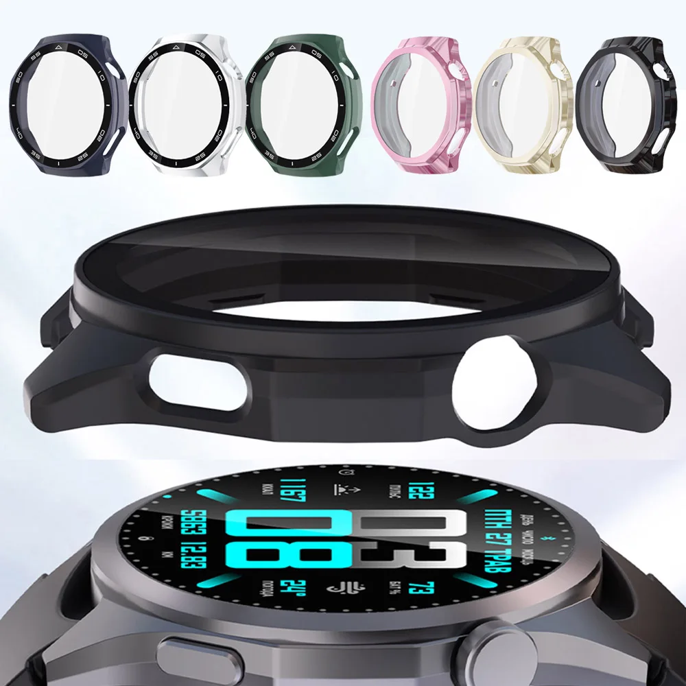 For Huawei Watch GT 7pro 46mm Watch Shell 2-in-1 Watch Case+Tempered Glass Hard or Flexible Cover With Screen Protector Film