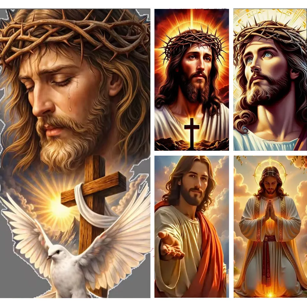 jesus-christ-cross-diamond-painting-colorful-praying-jesus-diy-full-drill-diamond-art-kit-religious-mosaic-embroidery-home-decor