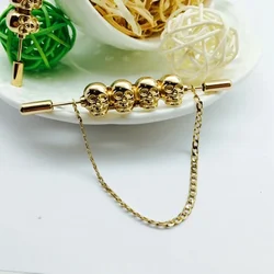 Broche Brooch Brooches For Pin Men Trendy Brooch Plated Skeleton The New Hot Skull England Shirt Collar Lapel Tie Rod