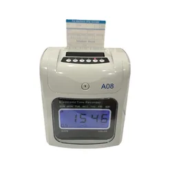 Electronic Attendance Machine Digital Time Recorder Office Staffs Check In Punch Card Clock ID Card Punching Machine 100V-240V