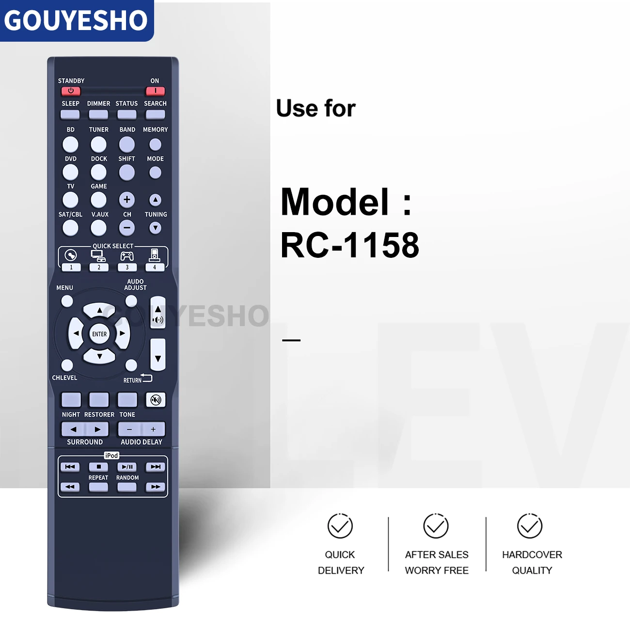 New Original OEM for Denon RC-1158 Remote Control Avr1312 Dht1312