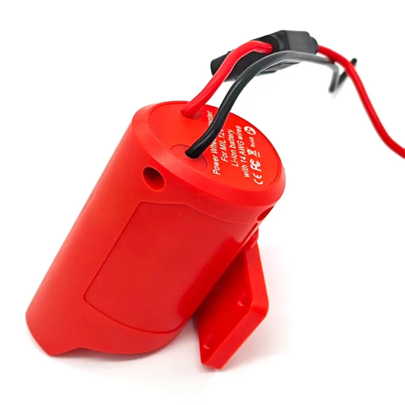Portable Power Supply Wheel Adapter Connector for M12 12V Lithium Batteries Power Connector for DIY Remote-controlled Toy Cars
