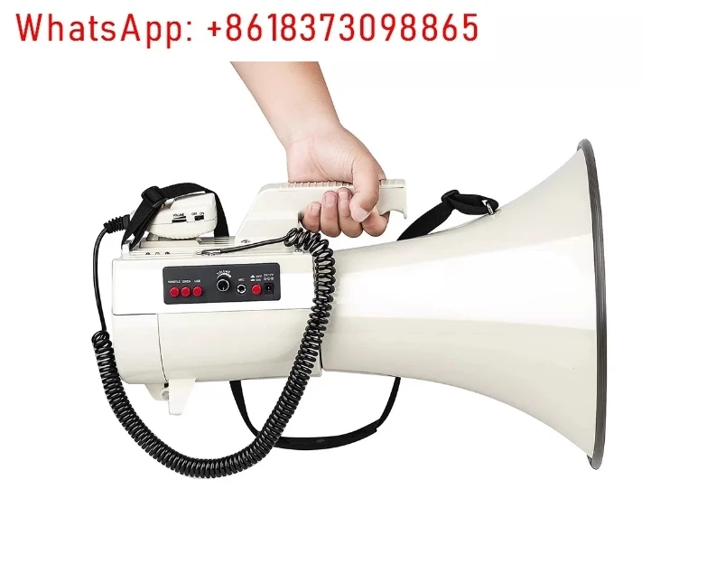 rechargeable lithium megaphone 75 W horn speaker outdoor high power megafono CR-90