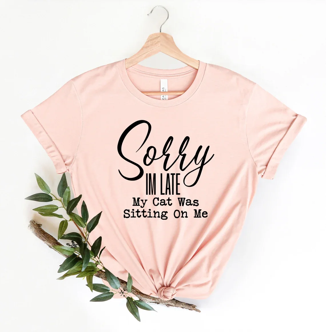 Skuggnas Sorry I'm Late I Didn't Want to Come Shirt Funny Graphic T-shirt Gift for Friend Summer Fashion Cotton t shirt