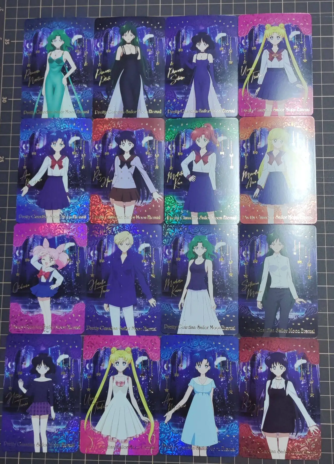 DIY 54pcs/set Sailor Moon Self Control Collect Signature Trading Flash Card Anime Cartoon Gift