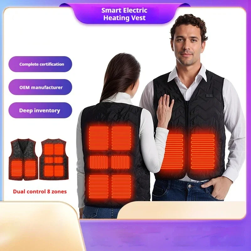 2025. New Dual Control USB Heating Electric Vest For Men And Women, Winter Vest For Men And Women, Winter