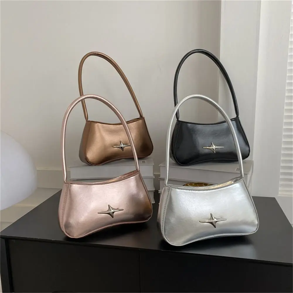 

Портативная мягкая сумка на плечо из искусственной кожи, большая вместительная сумка для подмышек, однотонные сумки для женщин, женские сумки